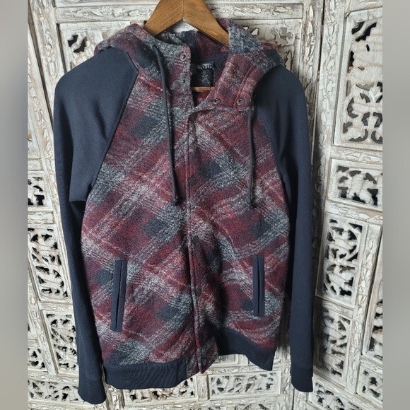 Armani Exchange Womens Varsity Button up Wool Blend Coat - Picture 2 of 12